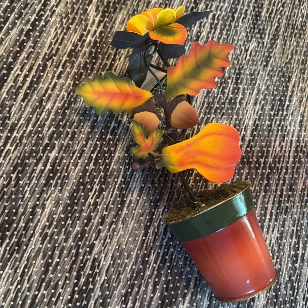 Colorful Metal Flower Pot Set (NWT)